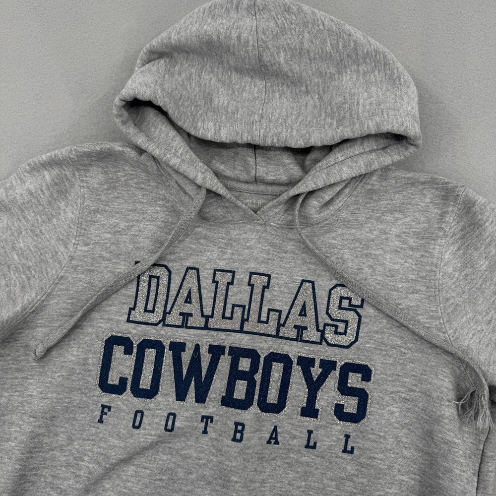 Dallas‎ Cowboys NFL Pullover Hoodie Gray Womens Medium Blokecore